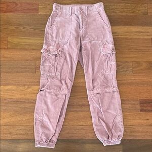 American Eagle Pink Cargo Pants